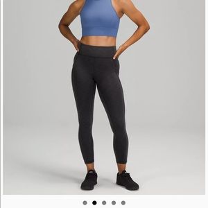 Lululemon Invigorate High Rise Tight. Lightly worn, size 6. Heather Grey